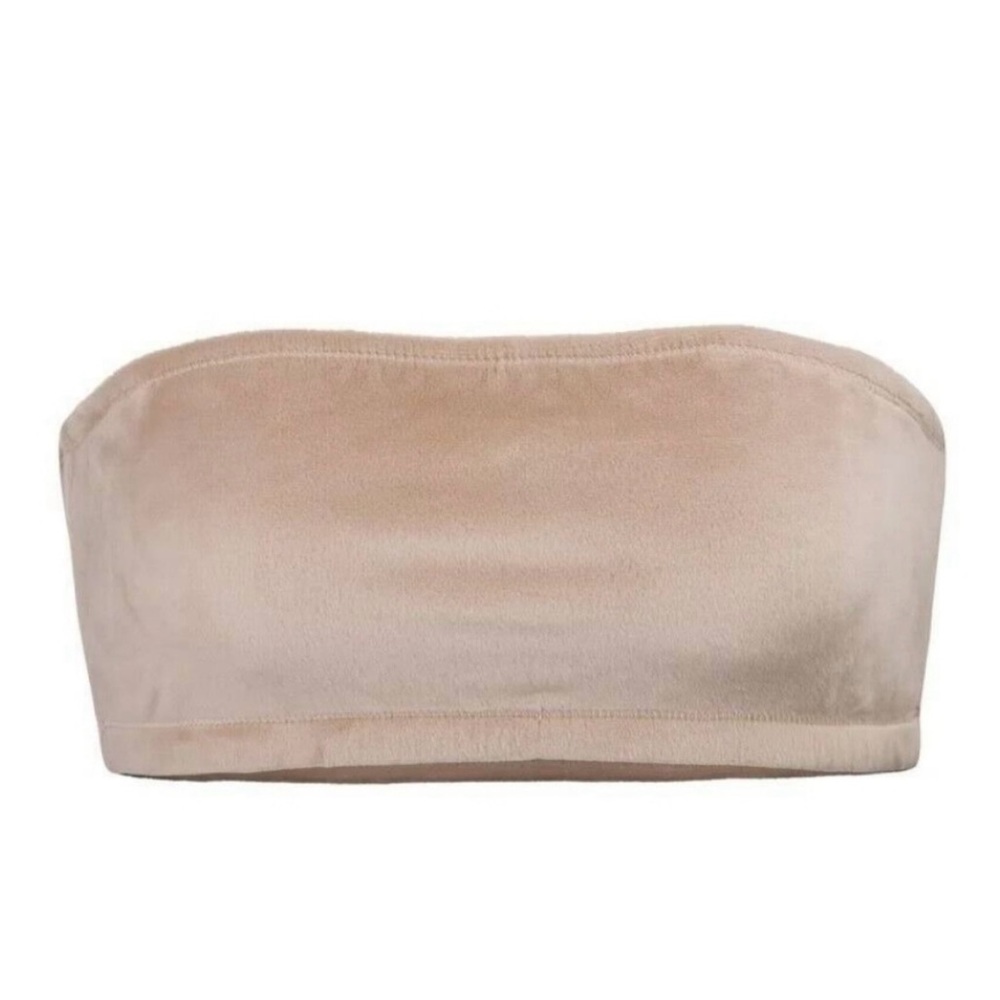 SKIMS VELOUR BANDEAU M / HONEY / NWT